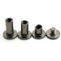 LQ Industrial 75 Sets Black M5 Chicago Screw Assorted Kit Slotted Phillip Head Binding Screws Rivet Assembly Bolt Nail Rivet for Book Binding DIY Leather Craft M5x6 M5x10 M5x12