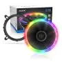 CPU Cooler, Cooler Fan 4pin PWM RGB Fan Computer Case Cooling Fan Quiet Radiator for Intel 775 / 115X / AM2 AM3 AM4 CPU Cooler, Cooler Fan 4pin PWM RGB Fan Computer Case Cooling Fan Quiet Radiator for Intel 775 / 115X / AM2 AM3 AM4