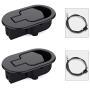 Metal Recliner Handle Replacment with Cable (2-Set), Recliner Cable with Release Handle, Recliner Repair Parts Mechanism Compatible with Ashley Lazy Boy and Most Furniture of Chair Sofa Couch