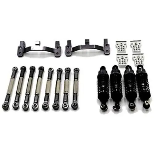 JVSISM Upgrade Metal Pull Rod Tie Rod Pull Rod Base Shock Absorber for WPL B14 B24 C14 C24 C34 1/16 RC Car Spare Parts,Grey JVSISM Upgrade Metal Pull Rod Tie Rod Pull Rod Base Shock Absorber for WPL B14 B24 C14 C24 C34 1/16 RC Car Spare Parts,Grey