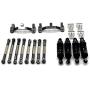 JVSISM Upgrade Metal Pull Rod Tie Rod Pull Rod Base Shock Absorber for WPL B14 B24 C14 C24 C34 1/16 RC Car Spare Parts,Grey
