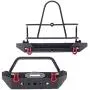 EAPTS RC Car Bumper,RC Crawler Bumper,Metal Front Rear Bumper with Led Lights for 1/10 RC Car Crawler Axial SCX10 90046 SCX10 III AXI03007 TRX4 TRX-4 Car Accessories RC Parts Kit