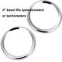 9 PCS Stereo Accent Speedometer Speaker Trim Ring Set Compatible for Harley Davidson Electra Street Glide Ultra Classic Models 1986-2013