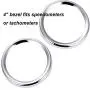 9 PCS Stereo Accent Speedometer Speaker Trim Ring Set Compatible for Harley Davidson Electra Street Glide Ultra Classic Models 1986-2013