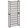 SONGMICS 12-Tier Shoe Rack, Set of 2 Stackable 6-Tier Shoe Organizers, 48-60 Pairs of Shoes, Large Capacity, Metal Mesh Shoe Shelf Storage, Adjustable Flat or Angled Shelves, Bronze ULMR12A