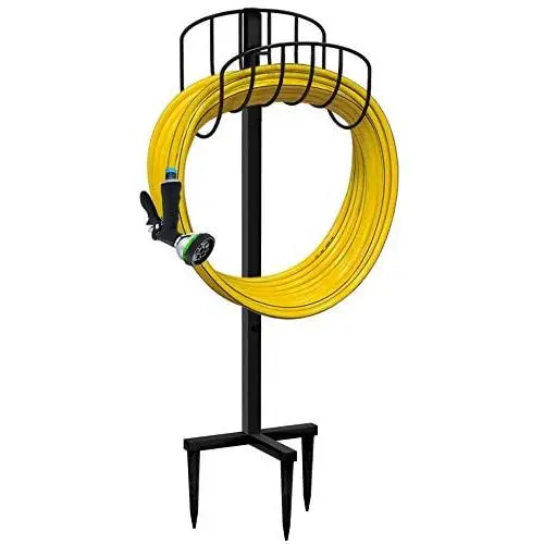Artigarden Freestanding Garden Hose Holder Hanger, Heavy Duty Metal Water Hose Storage Stand Rack Artigarden Freestanding Garden Hose Holder Hanger, Heavy Duty Metal Water Hose Storage Stand Rack