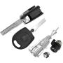 beler 5pcs Car Door Lock Cylinder Key Kit Fit for VW Jetta MK5 2006-2012 1KD800375E