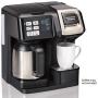 Hamilton Beach FlexBrew Thermal Coffee Maker, Single Serve & Full Pot, Compatible with K-Cup Pods or Grounds, Programmable, Black and Stainless (49966)