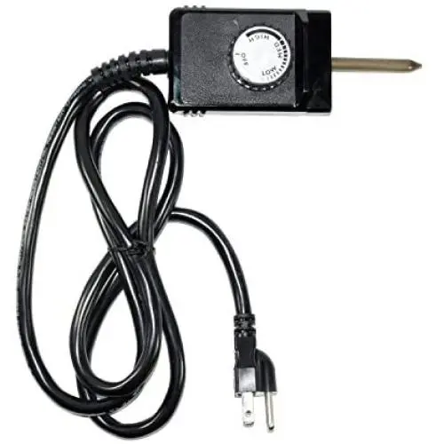 Heavy Duty 1600 Watt 3 Wire Wide Probe Thermostat Control Cord fits Electric Smokers and Grills Heavy Duty 1600 Watt 3 Wire Wide Probe Thermostat Control Cord fits Electric Smokers and Grills