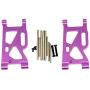 Mingbai Alloy Front&Rear Suspension Arms for WLtoys 124019 1/12 RC Car, RC Car Upgrade Metal Front&Rear Swing Arm Spare Part (4-Pack Front&Rear Swing Arm)