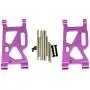 Mingbai Alloy Front&Rear Suspension Arms for WLtoys 124019 1/12 RC Car, RC Car Upgrade Metal Front&Rear Swing Arm Spare Part (4-Pack Front&Rear Swing Arm)