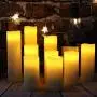 HANZIM Flameless Candles Battery Operated Candles 4'' 5'' 6'' 7'' 8'' 9'' Set of 9 Ivory Real Wax Pillar LED Candles with 10-Key Remote and Cycling 24 Hours Timer (Ivory 9 Pack) HANZIM Flameless Candles Battery Operated Candles 4'' 5'' 6'' 7'' 8'' 9'' Set of 9 Ivory Real Wax Pillar LED Candles with 10-Key Remote and Cycling 24 Hours Timer (Ivory 9 Pack)