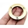 CRAFTMEMORE 4pcs Metal Screw O-Rings Eyelet Round Flat Surface Purse Loop Replacement Leather Accessories SCES (Gold, 1 Inch)
