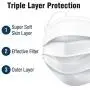 WeCare Disposable Face Mask Individually Wrapped - 50 Pack, White Masks 3 Ply WeCare Disposable Face Mask Individually Wrapped - 50 Pack, White Masks 3 Ply