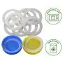 Platinum Silicone Sealing Rings Gaskets for Leak Proof Mason Jar Lids (10 Pack, Regular Mouth) Platinum Silicone Sealing Rings Gaskets for Leak Proof Mason Jar Lids (10 Pack, Regular Mouth)