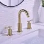TRUSTMI 2 Handle 8 Inch Brass Bathroom Sink Faucet 3 Hole Widespread with Valve and cUPC Water Supply Hoses, with Overflow Pop Up Drain Assembly, Brushed Gold TRUSTMI 2 Handle 8 Inch Brass Bathroom Sink Faucet 3 Hole Widespread with Valve and cUPC Water Supply Hoses, with Overflow Pop Up Drain Assembly, Brushed Gold