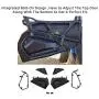 Lower Half Front Door Inserts, A&UTV PRO Door Panels Plastic with Metal Frame for Polaris RZR XP 1000 900 S Turbo EPS 2 Door 2014-2020, 60 inch Models, Replace # 2879509