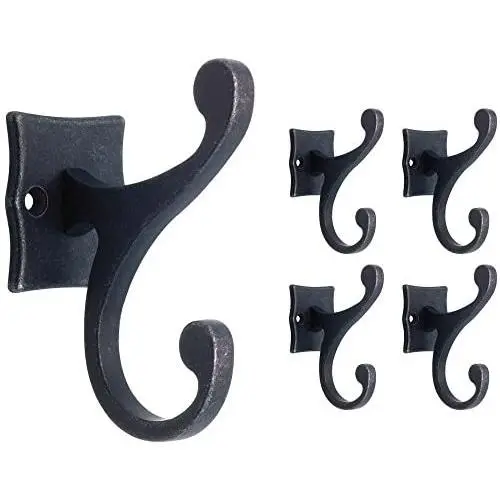 Franklin Brass FBSCRH5-TDG-C Double Scroll Hook Assembly, 5-Pack, Gunmetal, 5 Count Franklin Brass FBSCRH5-TDG-C Double Scroll Hook Assembly, 5-Pack, Gunmetal, 5 Count