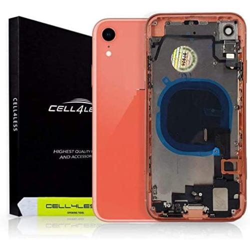 Cell4less Housing Replacement for The iPhone XR Model - Full Housing Unit with Small Parts (Coral)