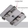 Metal iPad Holder for Tripod Mount Adapter , 1/4'' Screw, Acra Swiss Rail Mount, Fits iPad 1,2,3,4 Mini Air Pro,Universal Tablet Clamp