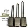 HONG YI-HAT 3pcs Metal Arm Driving Servo Arm Suitable for 1/14 HUINA 592 1592 22 Channels RC Excavator Parts Accessories Spare Parts (Color : Silver)