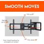 ECHOGEAR Full Motion TV Wall Mount for Big TVs Up to 86'' TVs - Smooth Swivel, Tilt, & Extension - Universal Design Works with Samsung, Vizio, TCL & More - Includes Drilling Template - EGLF2