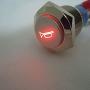 ESUPPORT 12V Car Red LED Momentary Speaker Push Button Metal Switch