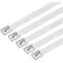 uxcell 100mmx7.9mm Stainless Steel Cable Zip Ties Metal Exhaust Wrap 25pcs uxcell 100mmx7.9mm Stainless Steel Cable Zip Ties Metal Exhaust Wrap 25pcs