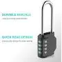 Puroma 2 Pack 2.6 Inch Long Shackle Combination Lock 4 Digit Outdoor Waterproof Padlock for School Gym Locker, Sports Locker, Fence, Gate, Toolbox, Case, Hasp Storage (Black) Puroma 2 Pack 2.6 Inch Long Shackle Combination Lock 4 Digit Outdoor Waterproof Padlock for School Gym Locker, Sports Locker, Fence, Gate, Toolbox, Case, Hasp Storage (Black)