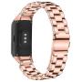 E ECSEM Compatible with Samsung Galaxy Fit SM-R370 Bands, Galaxy Fit Watch Band Solid Stainless Steel Metal Replacement Bracelet Strap fit for Galaxy Fit SM-R370 Smart Watch, Adjustable (Rosegold)