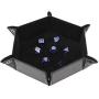 Forged Dice Co. Dice Tray Portable Folding Dice Rolling Tray for use as DND Dice Tray D&D Dice Tray or Dice Game 6.5 Inch Quiets Rolling Metal Dice - Stronger Snaps Hold Tighter Than Other Dice Trays