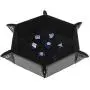 Forged Dice Co. Dice Tray Portable Folding Dice Rolling Tray for use as DND Dice Tray D&D Dice Tray or Dice Game 6.5 Inch Quiets Rolling Metal Dice - Stronger Snaps Hold Tighter Than Other Dice Trays