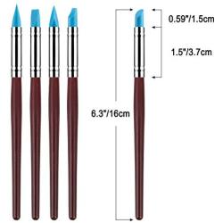 10Pcs Silicone Clay Sculpting Tool, Modeling Dotting Tool& Pottery Craft use for DIY Handicraft