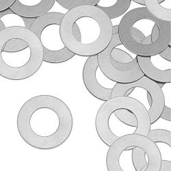 ImpressArt - Premium Metal Stamping Washer Blanks for Metal Stamping and Jewelry Making (24 Pack) (1 1/4'' Washer, Aluminum)