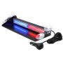 Aluminum Red Blue Emergency Strobe Warning LED Dash Lights for Police Cars Truck POV, WOWTOU 24W COB Interior Front Windshield Rear Window Safety Flashing with Suction Cups