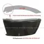 Metal Bumper End Dark Gray - Driver Side (Fit: 2002-2020 Freightliner M2 106 112 Bussiness Class)