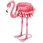 Metal Flamingo Chiller/Planter - 26 x 11 x 31 Inches