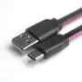 Mentiz Premium USB C Cable - (Urban Blue 4ft / 1.2m) with Integrated Coilink System, for Charging Samsung 8 S8 S8+ S9 S9+ S10 S10+ S11 S20 Google Pixel 3 3a4 LG Moto RAZR