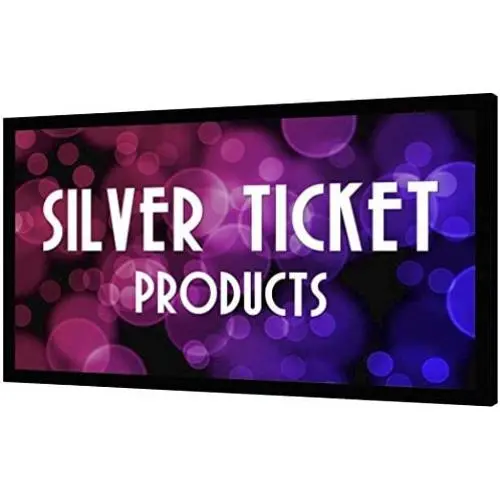Silver Ticket Products STR Series 6 Piece Home Theater Fixed Frame 4K / 8K Ultra HD, HDTV, HDR & Active 3D Movie Projection Screen, 16:9 Format, 135'' Diagonal, High Contrast Material STR-169135-HC Silver Ticket Products STR Series 6 Piece Home Theater Fixed Frame 4K / 8K Ultra HD, HDTV, HDR & Active 3D Movie Projection Screen, 16:9 Format, 135'' Diagonal, High Contrast Material STR-169135-HC
