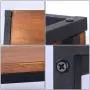 Iron & Wood Dismountable Plant Stand Wood Shelf Display Shelf IRWS1629h Iron & Wood Dismountable Plant Stand Wood Shelf Display Shelf IRWS1629h