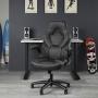 OFM ESS Collection Racing Style Bonded Leather Gaming Chair, in Gray (ESS-3085-GRY) OFM ESS Collection Racing Style Bonded Leather Gaming Chair, in Gray (ESS-3085-GRY)