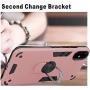 Samsung Galaxy A71 4G Screen Protector Folmeikat 360 Degree Rotating Metal Ring Cover with Kickstand Protective Phone Case (NOT for Samsung A71 5G/5G UW) 6.7'' (Rose Gold)