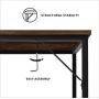 JOISCOPE Home Office Computer Desk,Study Writing Desk with Metal Drawer,Easy-Assembly Table with Storage Shelves for Working,47 inches,(Vintage Oak Finish)