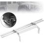 VGEBY RC Rear Bumper, Lightweight Metal Remote Control Vehicle Rear Bumper RC Upgrades Parts Replacement Accessories Fit for Traxxas TRX-4 G500 TRX-6 G63(Silver)