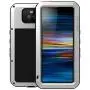 Sony Xperia 10 Case,Bpowe Armor Tank Aluminum Metal Gorilla Glass Shockproof Military Heavy Duty Sturdy Protector Cover Hard Case for Sony Xperia 10 (Silver, Xperia 10)