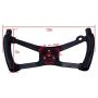 FLYPIG Butterfly H Style Steering Wheel Metal Sport Kart Racing Go Kart Cart Riding Lawn Mower Racing