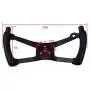 FLYPIG Butterfly H Style Steering Wheel Metal Sport Kart Racing Go Kart Cart Riding Lawn Mower Racing