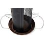 Cottage Garden Hanging 12 inch Cherry Woodgrain Finish Heavy Duty Mesh Metal 3 Lb. Bird Feeder