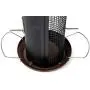 Cottage Garden Hanging 12 inch Cherry Woodgrain Finish Heavy Duty Mesh Metal 3 Lb. Bird Feeder