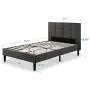 ZINUS Lottie Upholstered Platform Bed Frame / Mattress Foundation / Wood Slat Support / No Box Spring Needed / Easy Assembly, Grey, Twin ZINUS Lottie Upholstered Platform Bed Frame / Mattress Foundation / Wood Slat Support / No Box Spring Needed / Easy Assembly, Grey, Twin